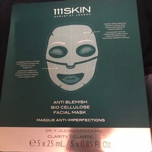 111SKIN Anti Blemish Bio Cellulose Masks x5 NEW!